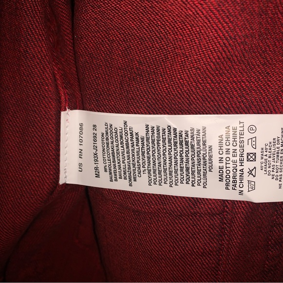 Paul Smith Red OverDyed Denim Jacket - Picture 4 of 5